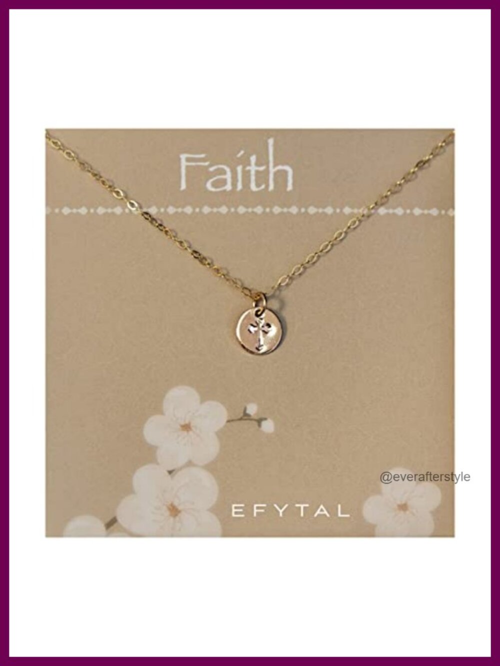 14k Gold Filled Dainty Cross Pendant Necklace 18" Religious Gift